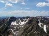 Shot of "Skiers Point" and "Climbers Point" from the summit of North Traver...