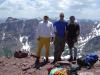 Alan, Me, and Chris on the summit of North Maroon Peak (Pyramid Peak is in ...