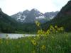 The obligatory shot of the Maroon Bells from Maroon Lake....