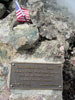 Shot of the plaque on the summit of Challenger Point....