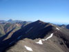 View of Redcloud Peak from the summit of Sunshine Peak. The traverse across...
