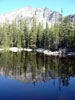 Ypsilon Mountain reflected in Chipmunk Lake....