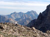 Looking into the northern Tetons from the South Teton - Middle Teton saddle...