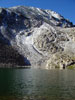 View of Mount Mahler's north face from an unnamed lake....