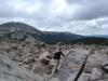 Me scrambling across the boulder field.  The boulder field was immense - at...