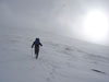 Fabio heads toward the summit of Mount Parnassus....