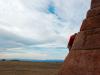 Me bouldering on Ames Monument just across I80 from Vedauwoo....