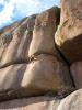 Unknown climber traversing into Boardwalk (5.11b) - the crack to the left o...
